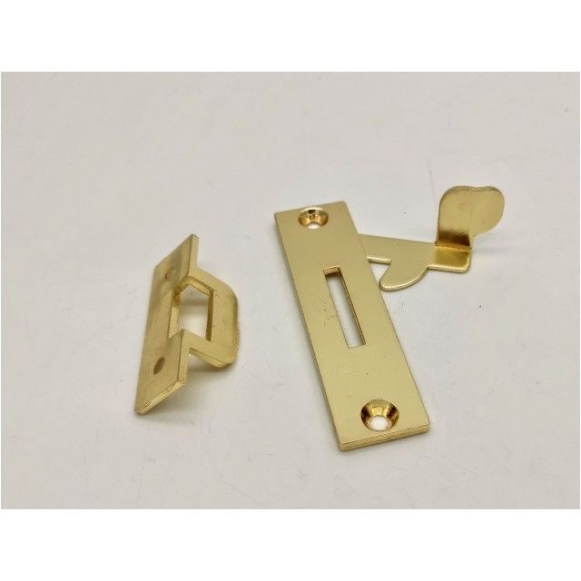 Steel Zamak Casket Lid Lock Casket Hardware Kit Gold Plated