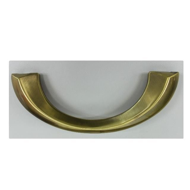 252g Half Moon Metal Casket Handle Hardware High Polished Coffin Handles